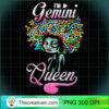 Womens Gemini Queen Lips Birthday Born in May 21 to June 21 T Shirt copy