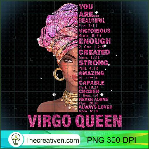 Womens Ki Virgo Queen Birthday Christian Bible Gift Black Women V Neck T Shirt copy