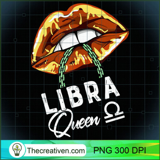 Womens Libra Queen Lips Sexy Black Afro Queen September T Shirt copy