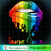 Womens Taurus Queen Birthday Lipsticks Rainbow Costume Girl T Shirt copy