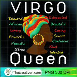 Womens Virgo Queen Afro Horoscope August 23 September 22 T Shirt copy