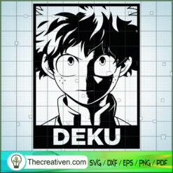 Deku My Hero Academy SVG, My Hero Academy SVG, Anime SVG