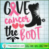 give cancer the boot copy