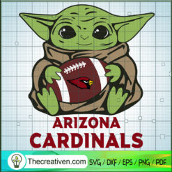 Baby Yoda Arizona Cardinals SVG, Baby Yoda SVG, NFL Team SVG