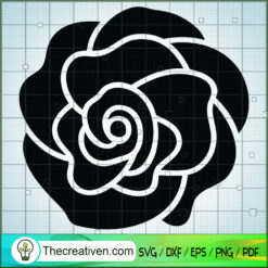 Flower SVG Free, Flower Draw Outline SVG Free, Free SVG For Cricut Silhouette