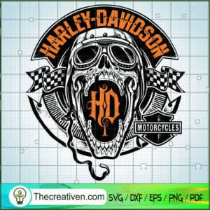 Harley-Davidson Skull Logo SVG, Harley Davidson SVG, Legendary ...