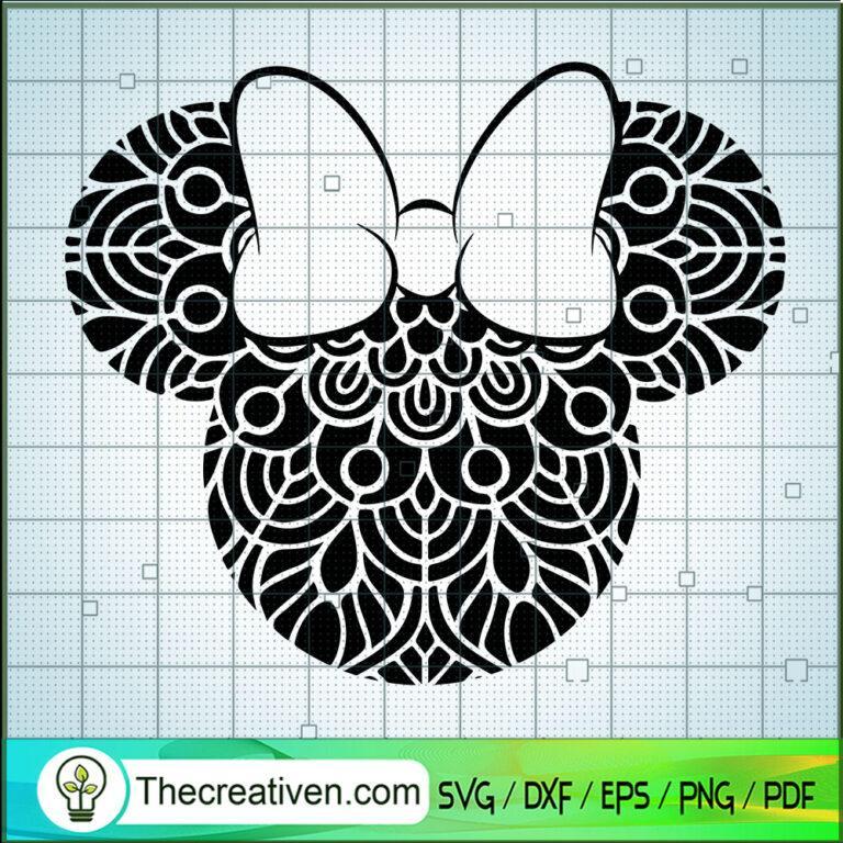 Minnie Mandala SVG, Disney Minnie SVG, Walt Disney SVG - Premium ...