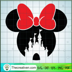 Minnie Red Bow Castle SVG, Mickey And Minnie SVG, Walt Disney SVG