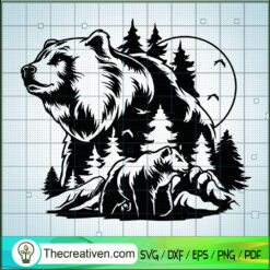 Mountain Bear SVG, Bear SVG, Animals SVG