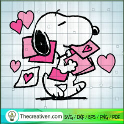 Snoopy In Love SVG, Valentine Day SVG, Snoopy SVG