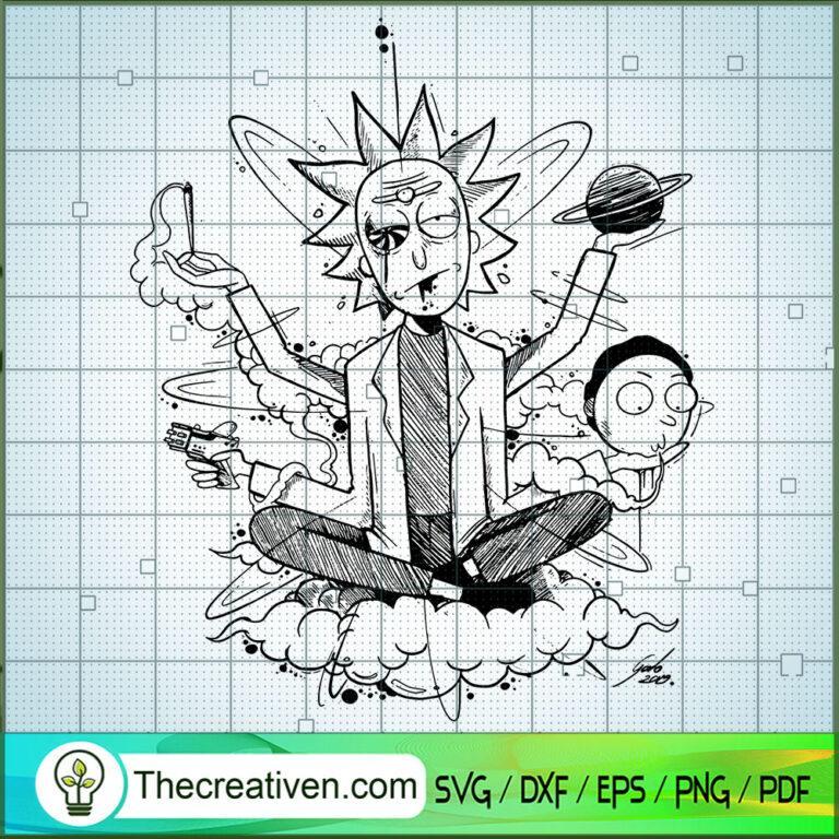 Rick Crazy SVG, Rick And Morty SVG, Cartoon Movie SVG - Premium ...