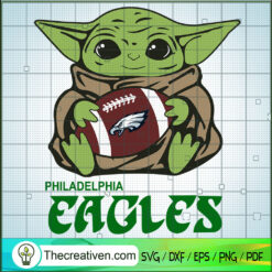 Baby Yoda Philadelphia Eagles SVG, Baby Yoda SVG, NFL Team SVG