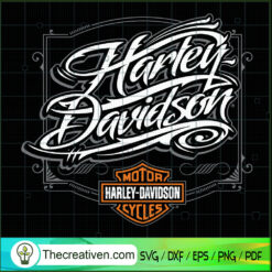 Harley-Davidson Word Logo SVG, Harley Davidson SVG, Legendary Motorcyles SVG