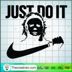 Michael Myers Nike Just Do It SVG, Horror Characters SVG, Halloween SVG