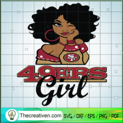 49Ers Girl SVG, 49Ers Logo SVG, NFL Team SVG