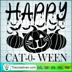 Happy Cat-0-Ween SVG, Halloween Scary SVG, Halloween SVG