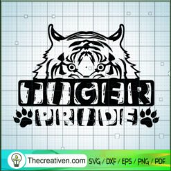 Tiger Pride SVG, Tiger Team SVG, Sport SVG
