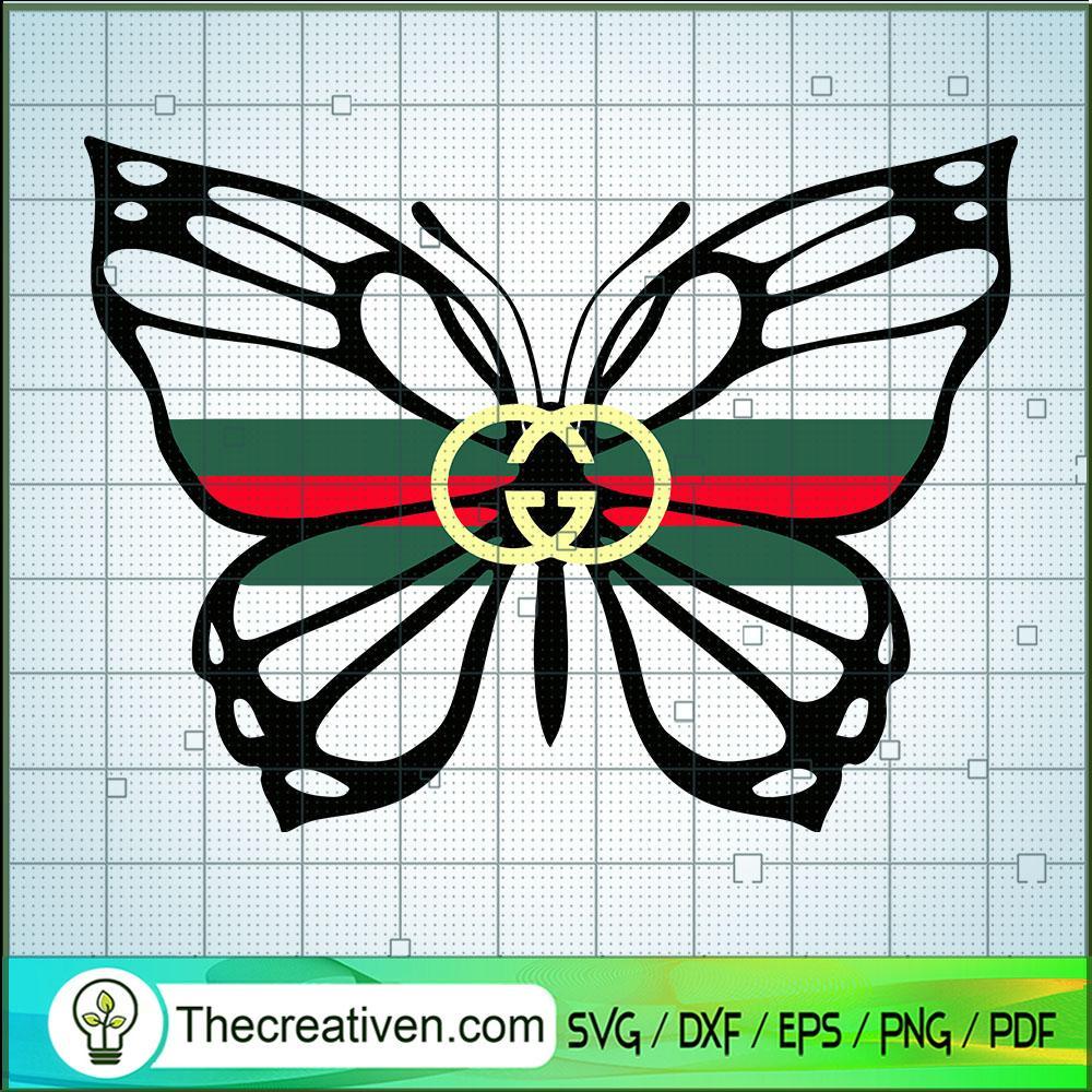 Gucci Butterfly SVG, Gucci Logo SVG, Gucci Butterfly Vector, PNG, DXF, EPS