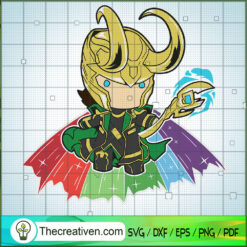Loki Colorful SVG, Loki SVG, Marvel SVG, God SVG