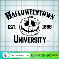 Halloweentown Est 1998 University SVG, Halloween Scary SVG, Halloween SVG