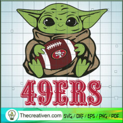 Baby Yoda 49ERS SVG, Baby Yoda SVG, NFL Team SVG
