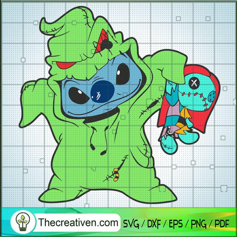 Stitch Oogie Boogie And Sally SVG, Halloween SVG, Oogie Boogie And ...