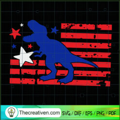America Dinosaur SVG, USA Flag SVG, Dinosaur SVG
