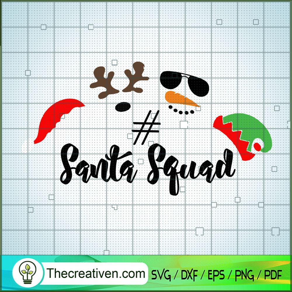#Santa Squad SVG, Christmas SVG, December 25 SVG, Merry Christmas SVG ...
