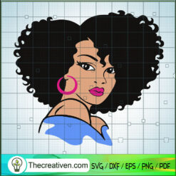 Afro Women SVG, Black Girl SVG, Africa American SVG