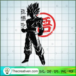 Goku Super Saiyan SVG, Goku SVG, Dragon Ball Z SVG