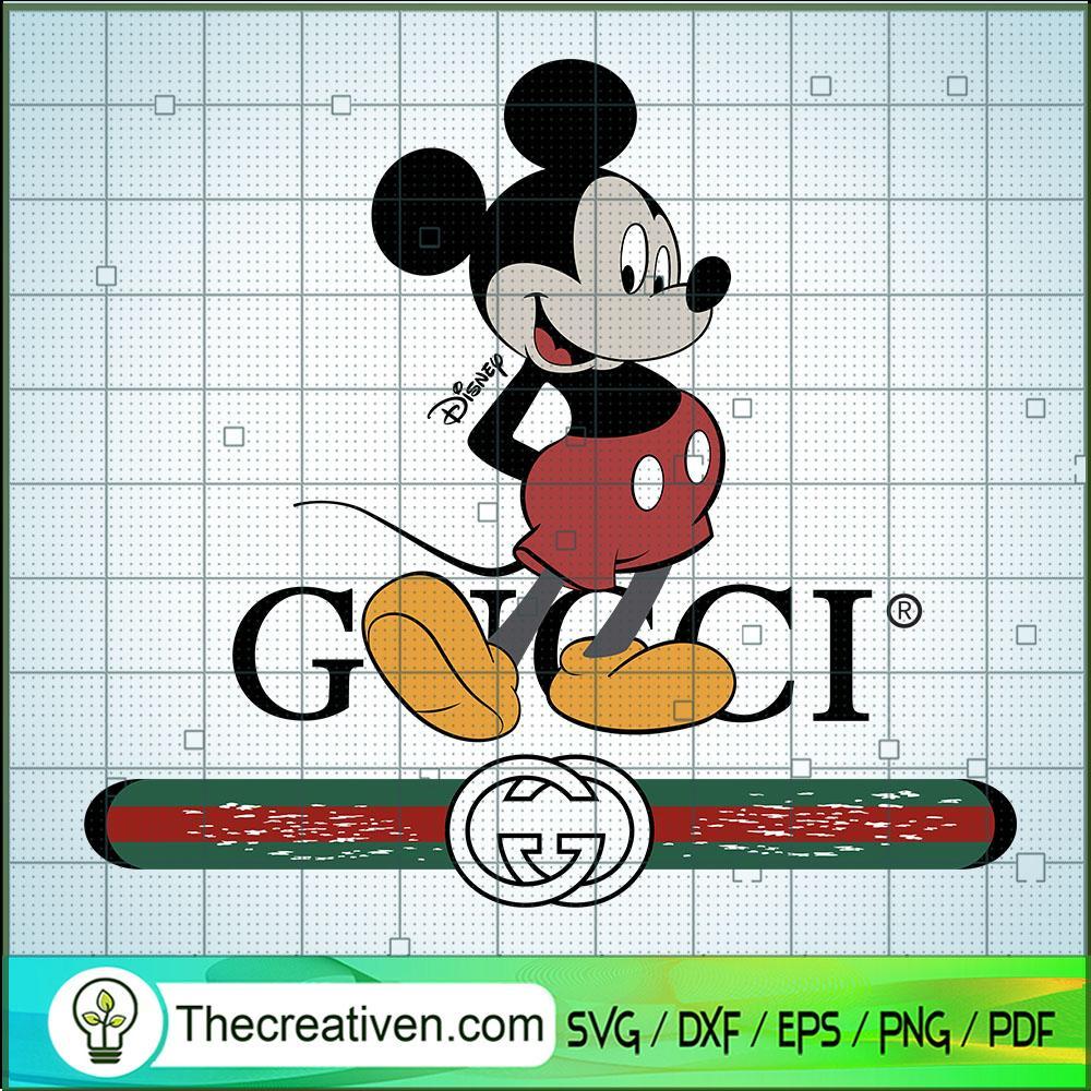 Disney Mickey Mouse And Friend Gucci SVG, Disney Mickey Donald SVG
