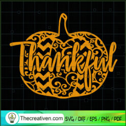 Thankful Pumpkin SVG, Pumpkin SVG, Thanksgiving SVG