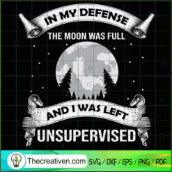 Full Moon Wiccan Witch Unsupervised SVG, Halloween Scary SVG, Halloween SVG
