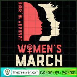 January Women SVG, Women's March SVG, Love Women SVG