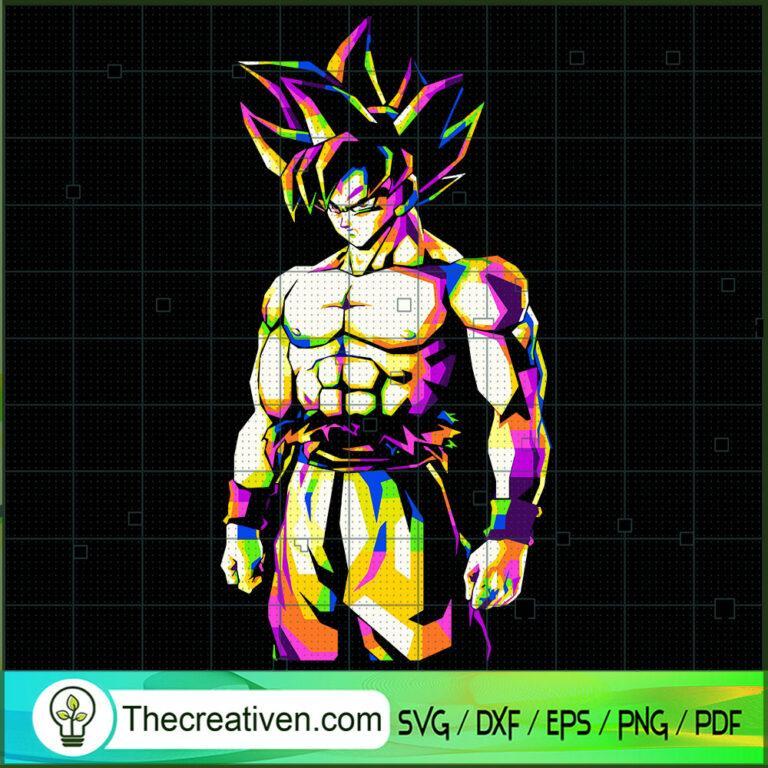 Goku Colorful Art SVG, Goku SVG, Dragon Ball Z SVG - Premium & Original ...