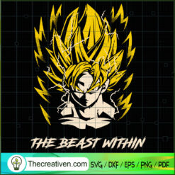 Goku The Beast Within SVG, Goku SVG, Dragon Ball Z SVG