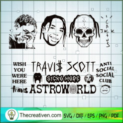 Travis Scott Astroworld SVG, Rapper US SVG, Producer SVG