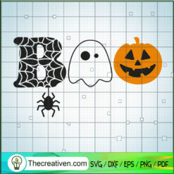 Boo SVG, Boo Halloween SVG, Boo Scary SVG, Boo Horror SVG