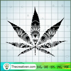 Mandala Cannabis SVG, Cannabis SVG, Mandala SVG, Weed SVG