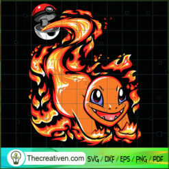 Charmander Fire Pet SVG, Pokémon SVG, Cartoon Movie SVG