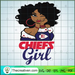 Chiefs Girl SVG, Chiefs Logo SVG, NFL Team SVG