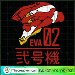 Evangelion Unit 02 SVG, Evangelion SVG, Anime Cartoon SVG