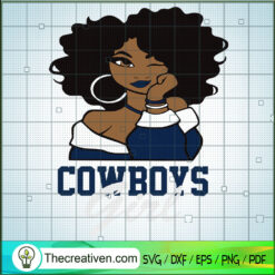 Cowboys Girl SVG, Cowboys Logo SVG, NFL Team SVG