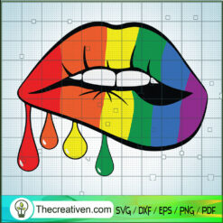 LGBT Lips SVG, Support For LGBT SVG, LGBT SVG