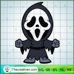 Chibi Scream SVG, Scream Halloween SVG, Scream Scary SVG, Scream Horror SVG