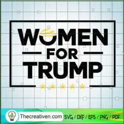 Women For Trump SVG, Rate 5 Star For Trump SVG, USA President SVG