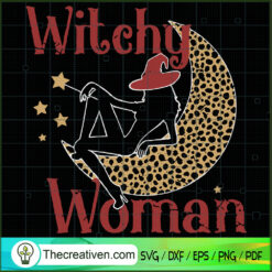 Leopard Halloween Witchy Woman SVG, Halloween SVG, Scary SVG