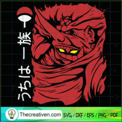 Uchiha Demon SVG, Sasuke SVG, Anime Cartoon SVG