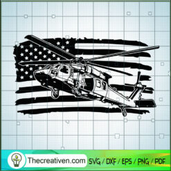 US Black Hawk SVG, Helicopter SVG, Military SVG