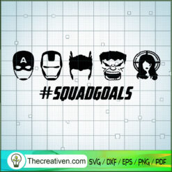 Squadgoals Avengers SVG, Avengers SVG, Marvel SVG